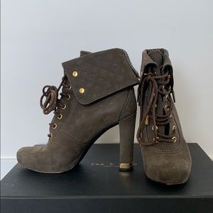 Nubuck Louis Vuitton sneaker style ankle boots